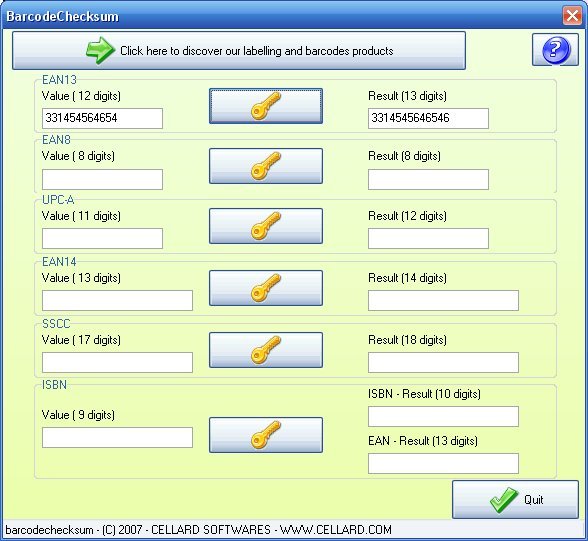 Barcodechecksum Screenshot